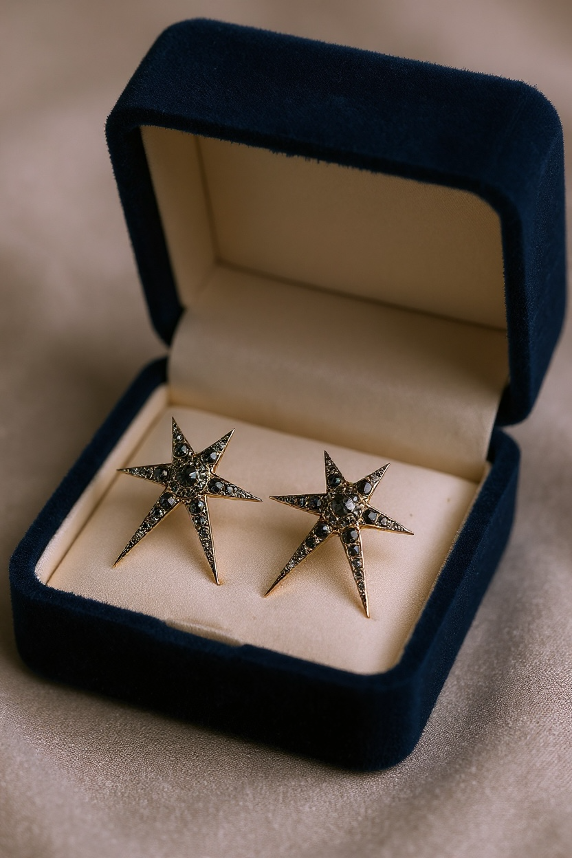 Fırtına Siyah Küpeler