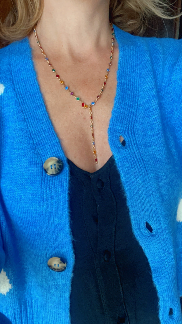 Gökkuşağı uzun kolye