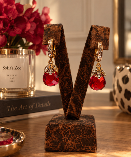 Diana Red Earrings