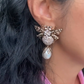 Quenn Bee Earrings with Pearl