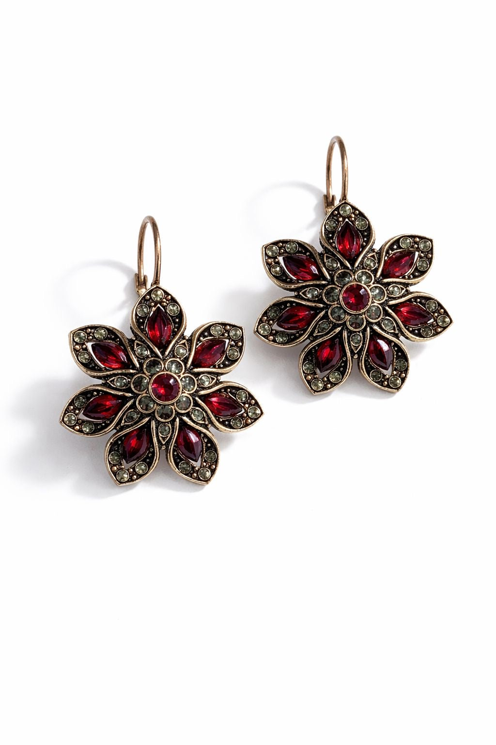 Red Bloom Earrings
