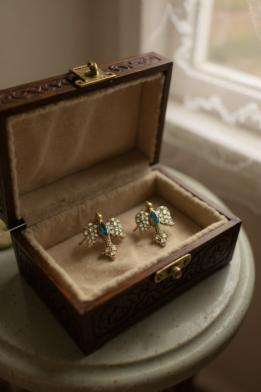 Anka Green Earrings