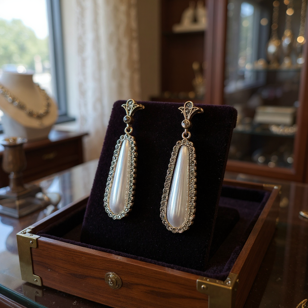 Vintage İnci Küpeler