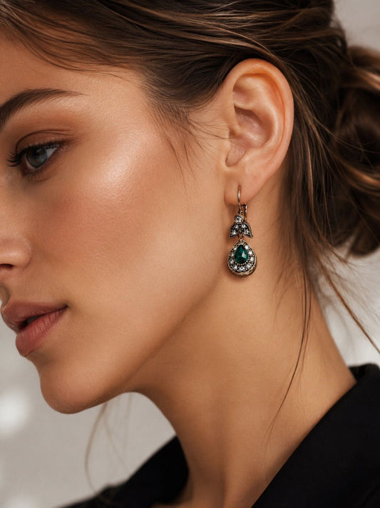 Muse Green Earrings