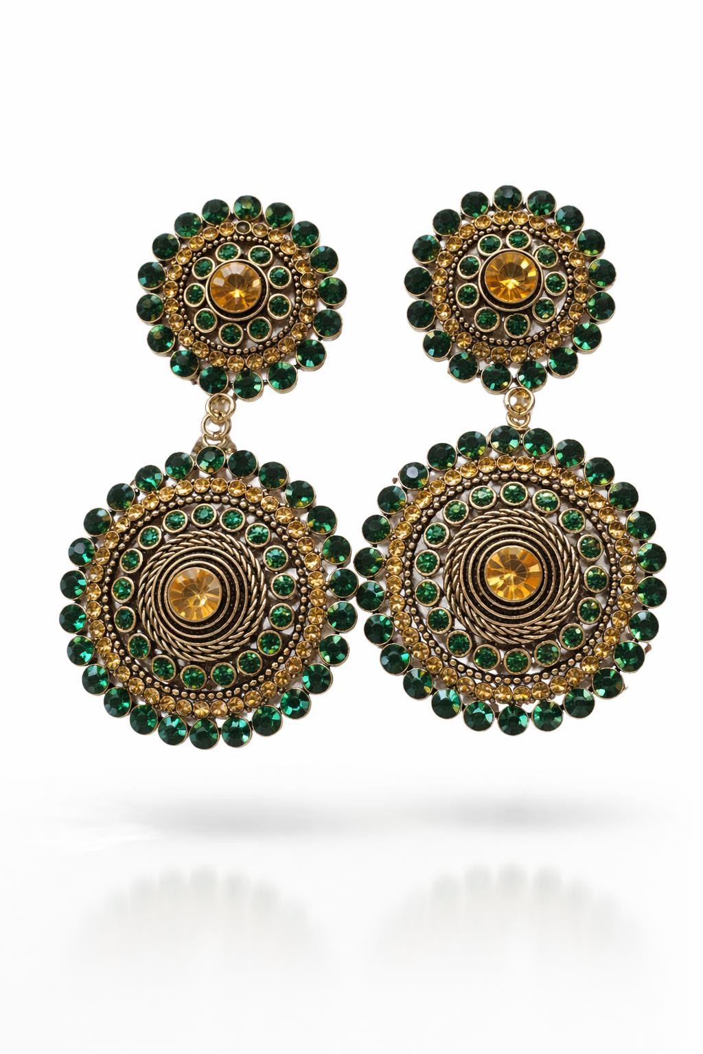 Harmonie Green Earrings