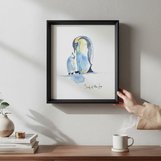 Suluboya Tablo “penguen ailesi”