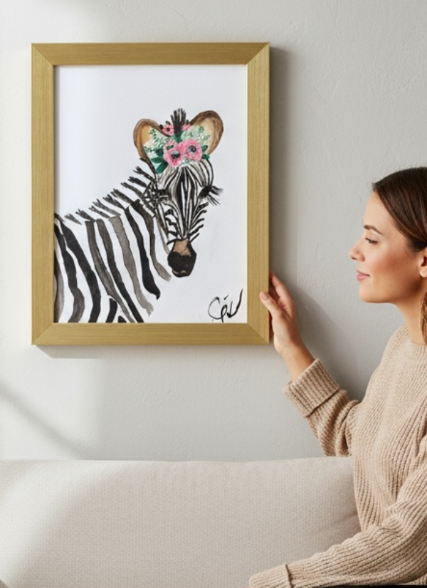 Suluboya Tablo “zebra”