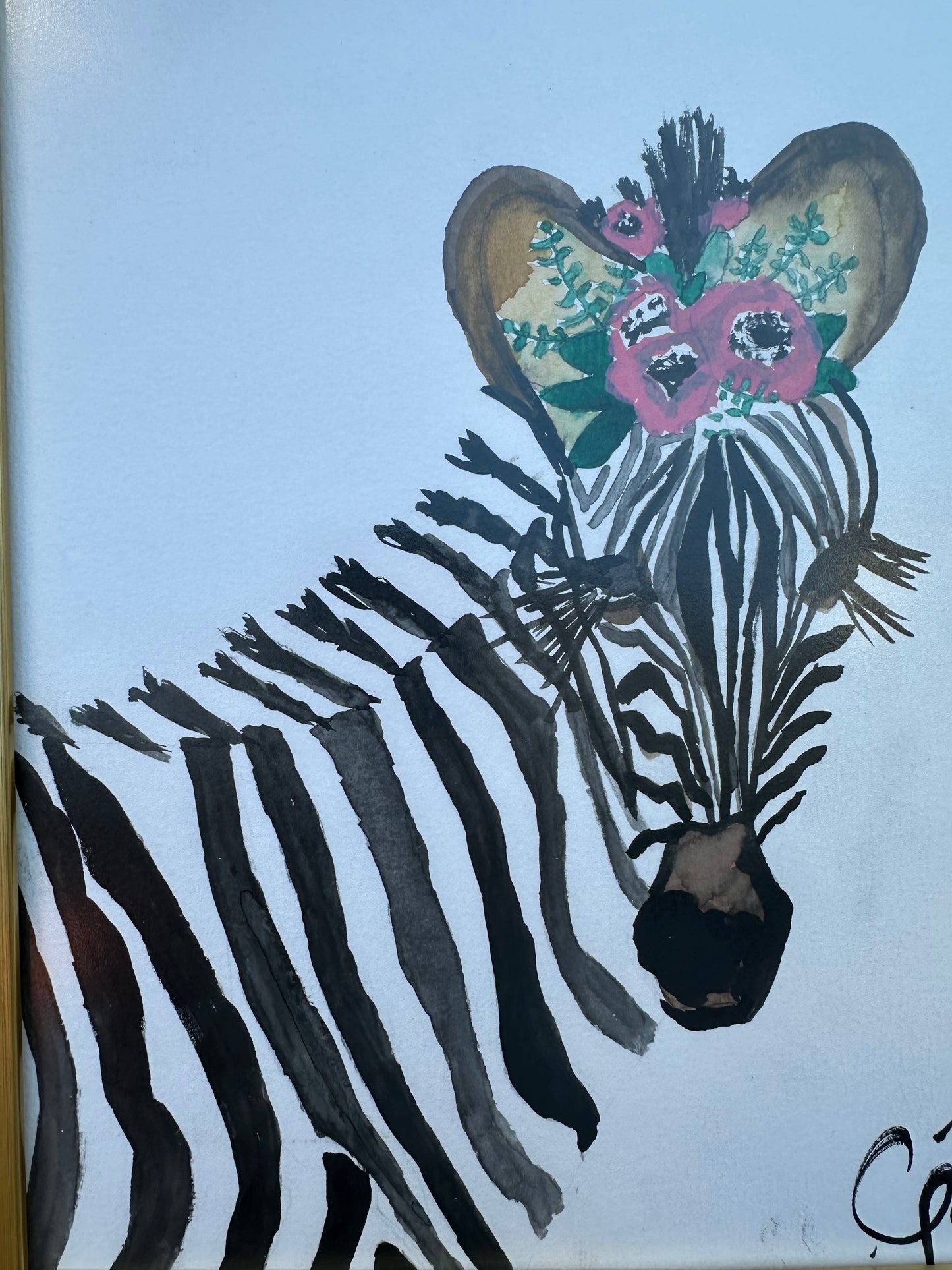 Suluboya Tablo “zebra”